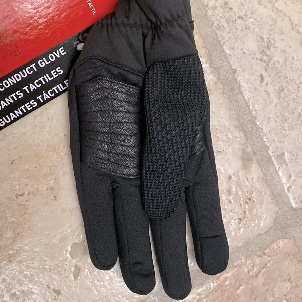 NWT Spyder Core Conduct Gloves 3M Thinsulate touchscreen compatible leather L - Picture 2 of 9